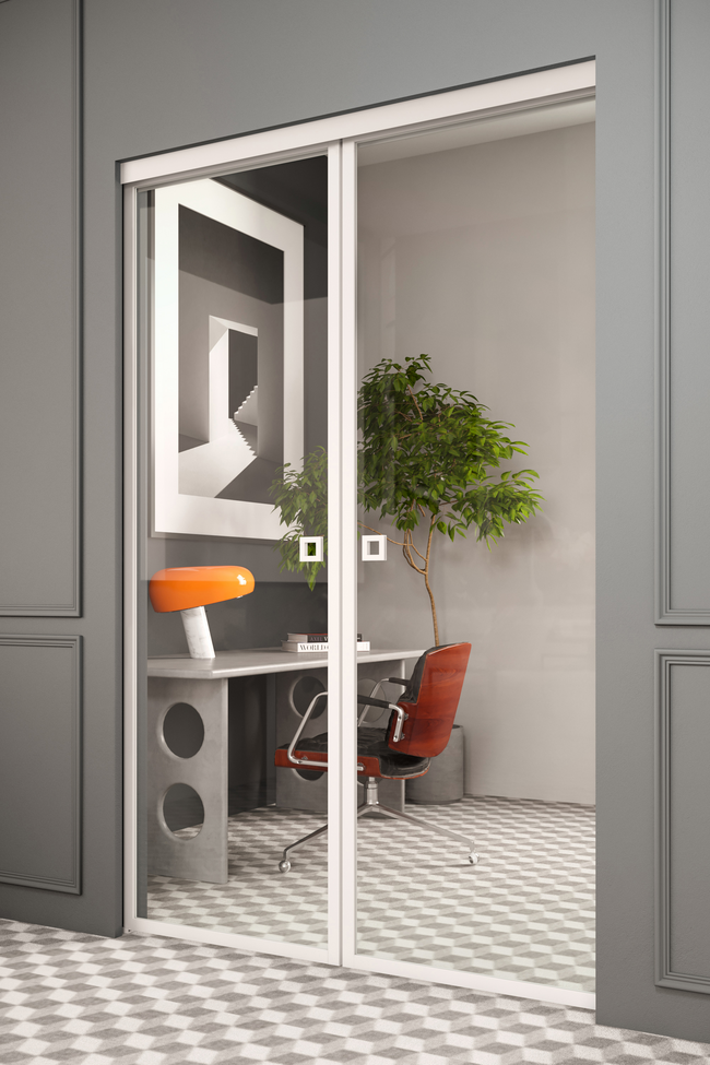 Double pocketdoors with soft closing Inne P2N New York