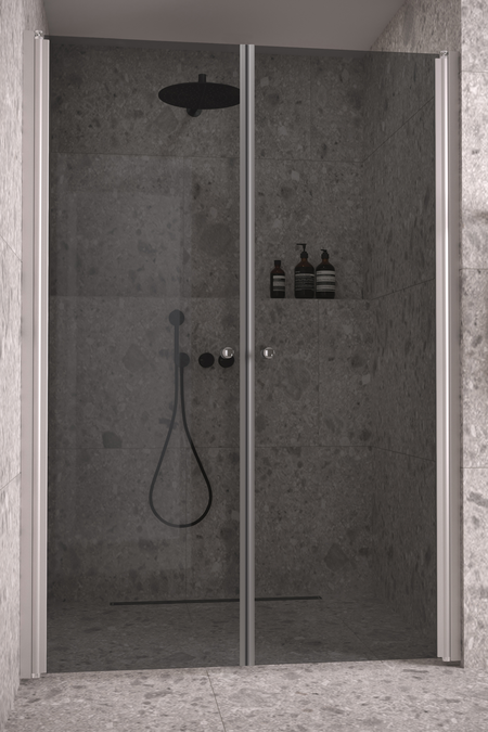 Alcove fitting with a hinged double door Classic 143 (102+102)