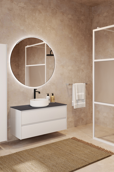 Allaskaluste pyöreällä malja-altaalla Luna L08