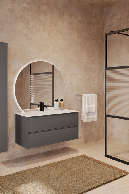 Cabinet with Corian basin Luna L04