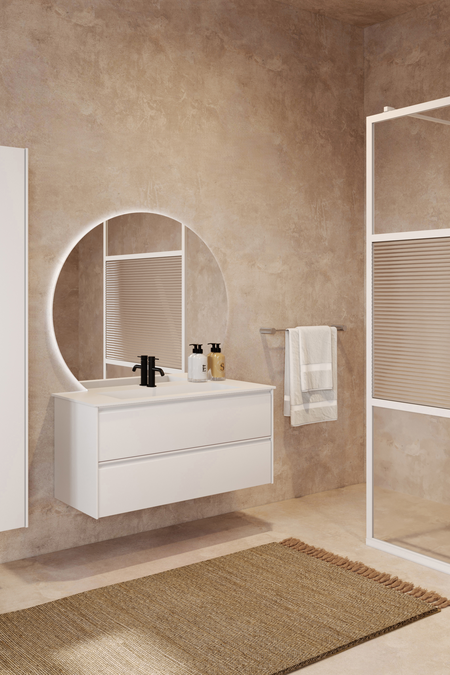 Cabinet with Corian basin Luna L04