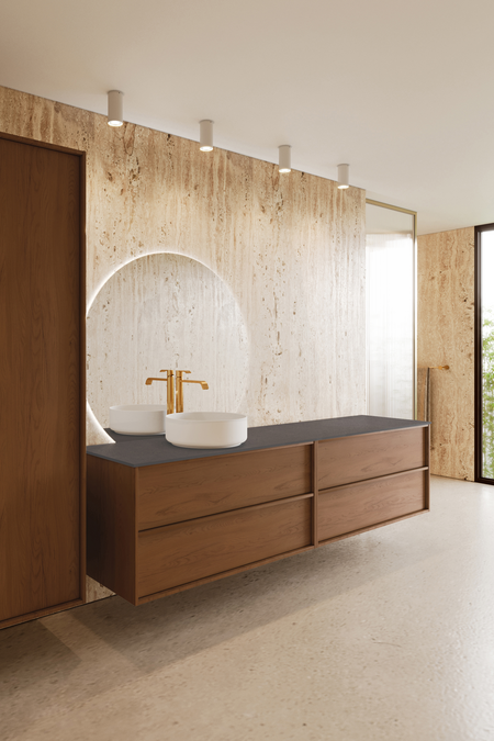 Tupla-allaskaluste pyöreällä malja-altaalla Casa H09