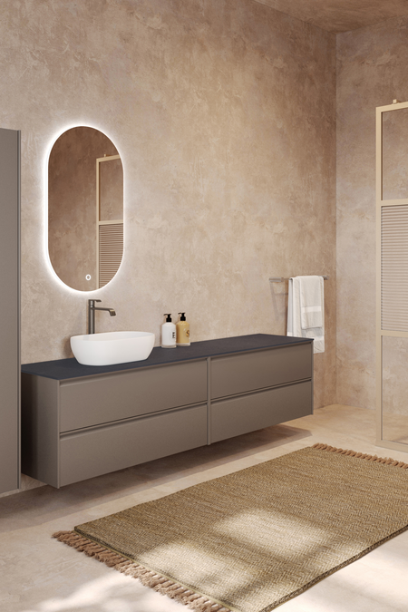 Tupla-allaskaluste ovaalilla malja-altaalla Luna L13