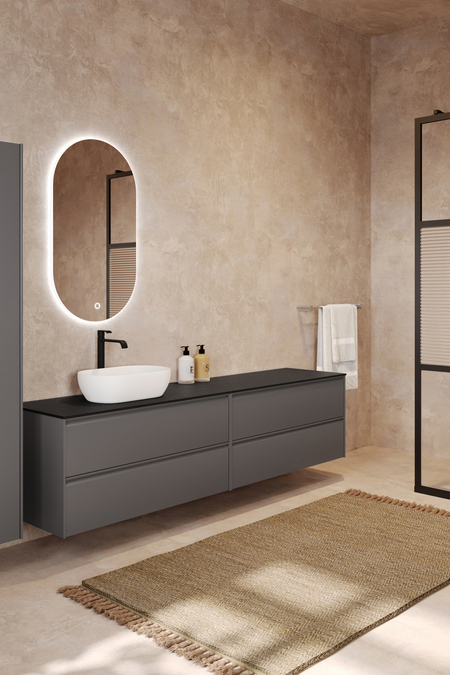 Tupla-allaskaluste ovaalilla malja-altaalla Luna L13