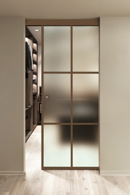 Wall mounted sliding door with soft closing mechanism Inne W1P Paris